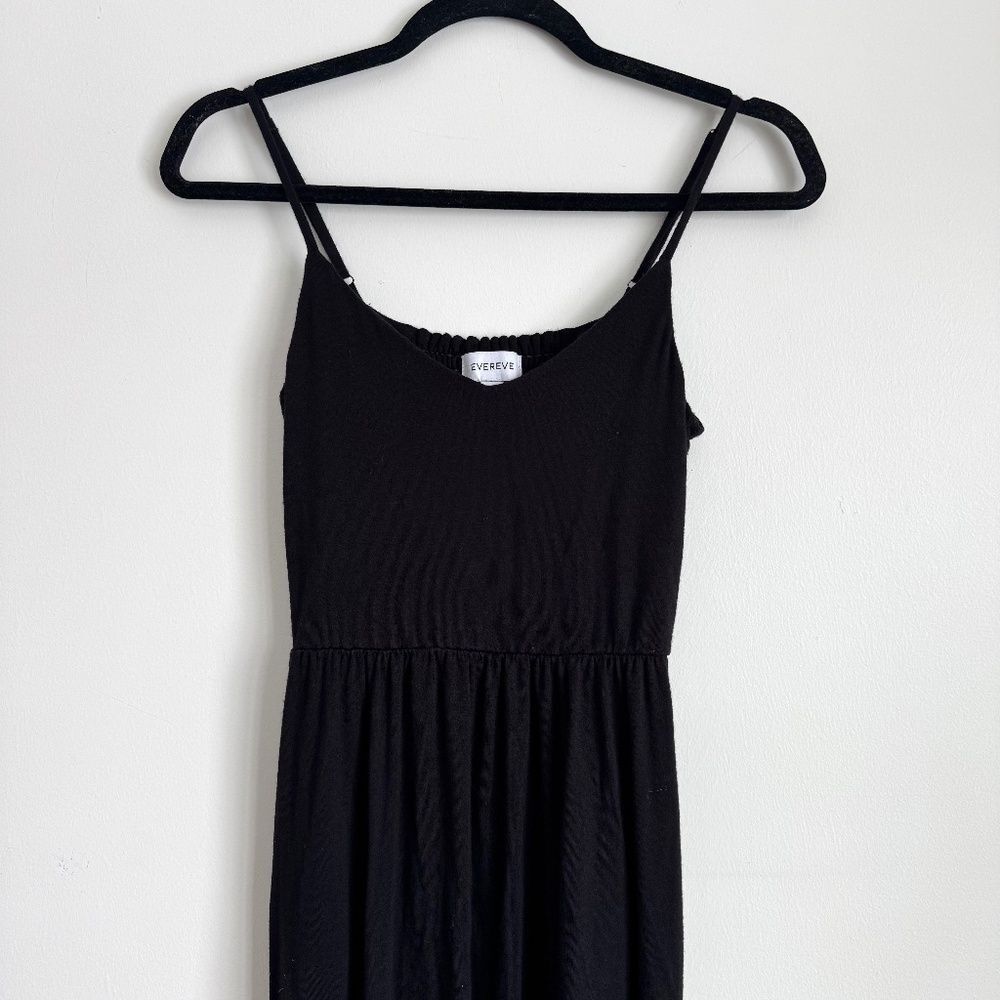 Evereve Eloise Tiered Maxi Dress - Black | Size XS